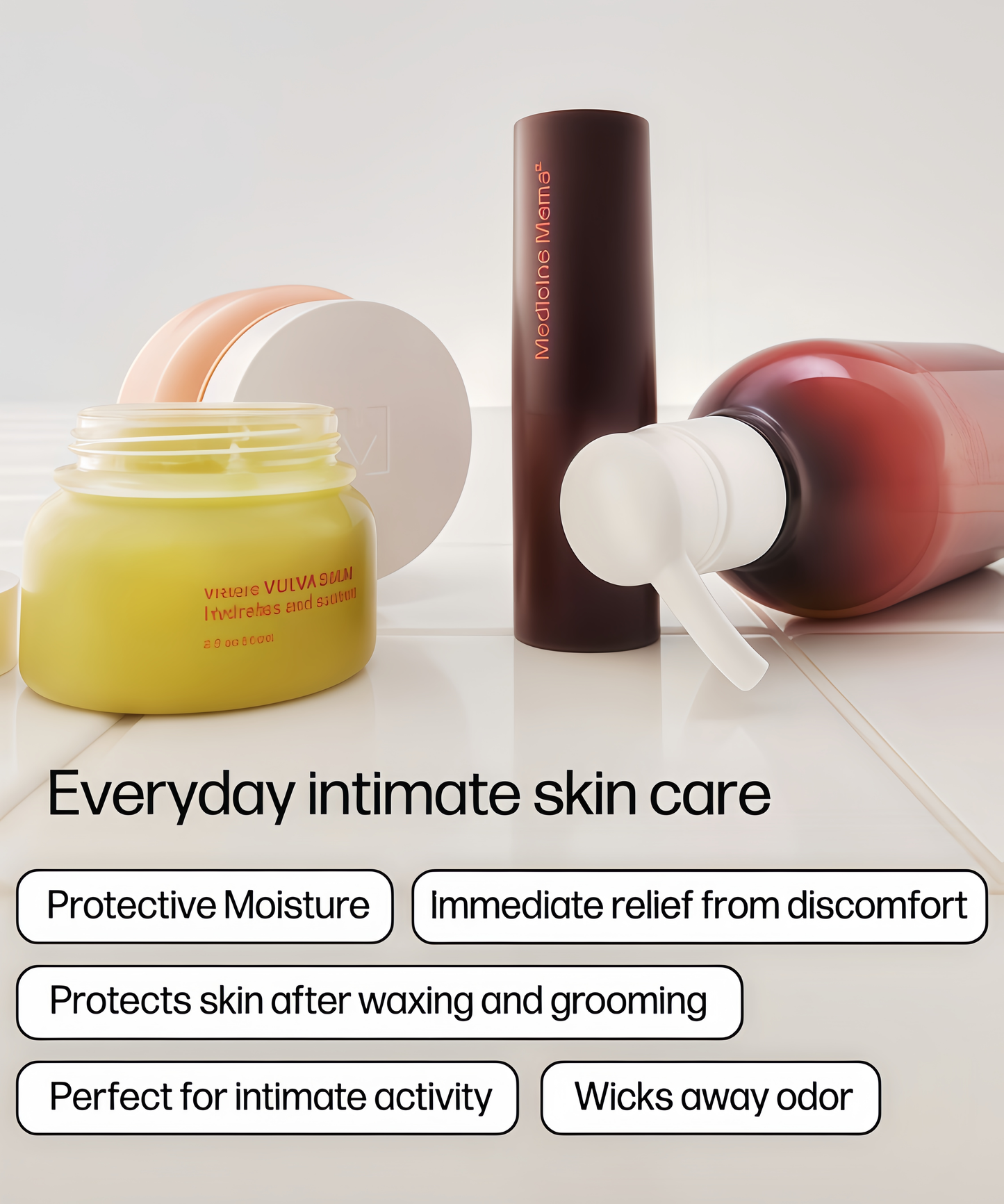 VMAGIC by Medicine Mama OrganicVulva Balm - Intimate Skin Care,Menopause Support - Relieves FeminineDryness, Itching & Irritation - HormoneFree, Vaginal Moisturizer for Women -2 02